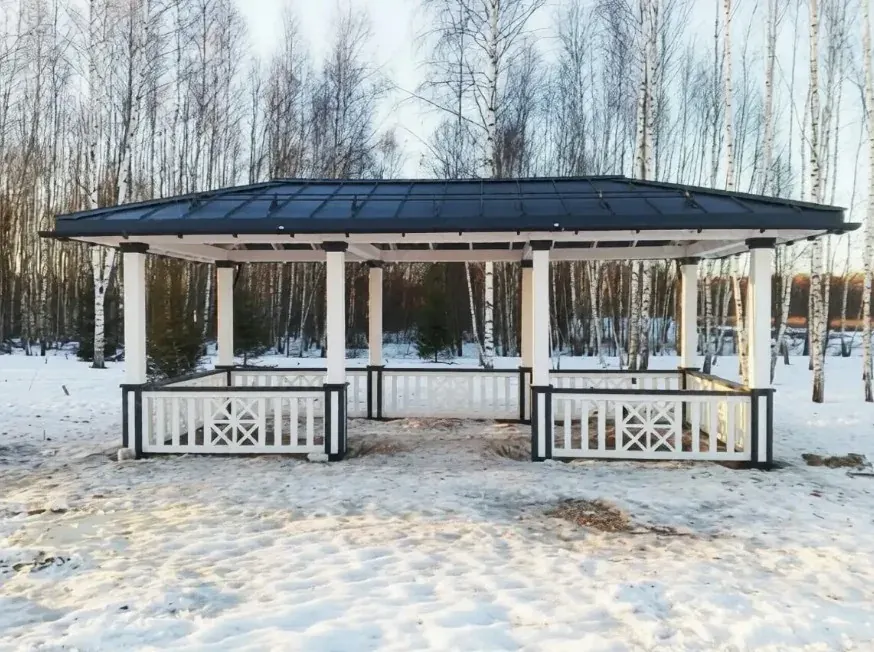 Беседка 4×5 с барбекю